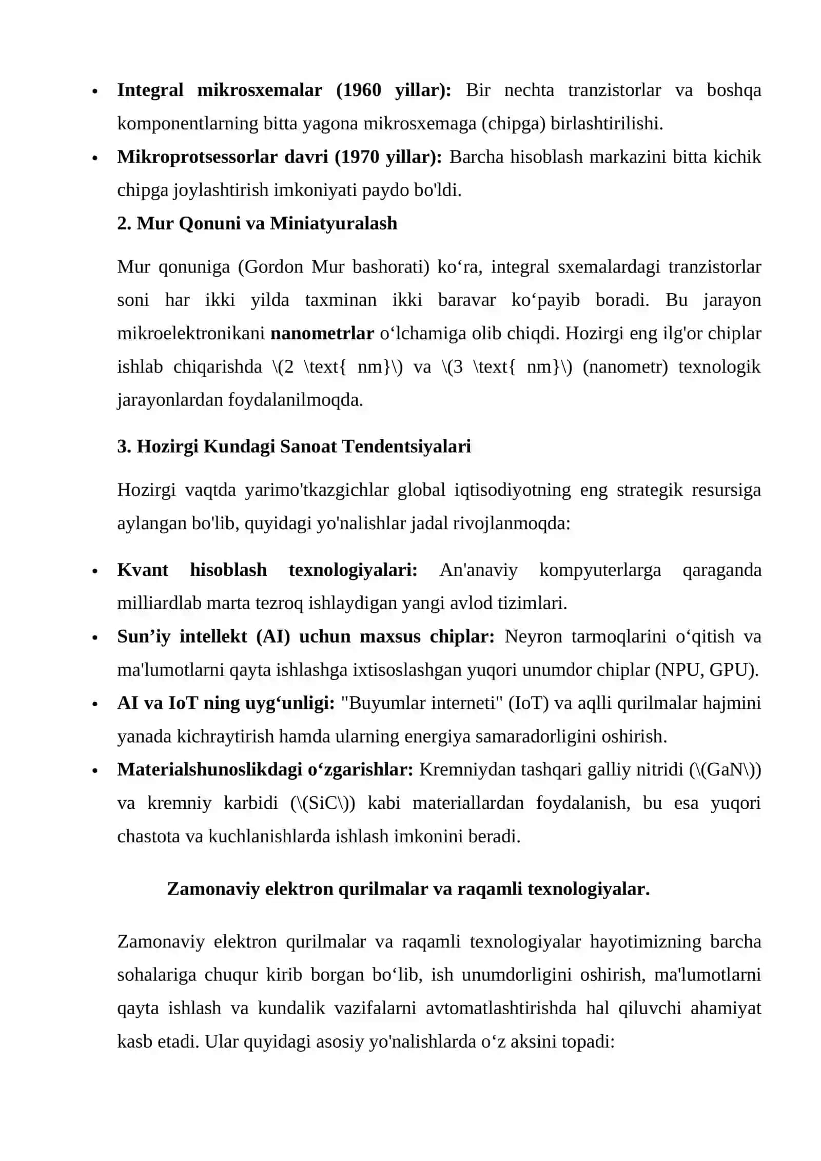 Elektronika fanining rivojlanish bosqichlari va zamonaviy ahamiyati 4