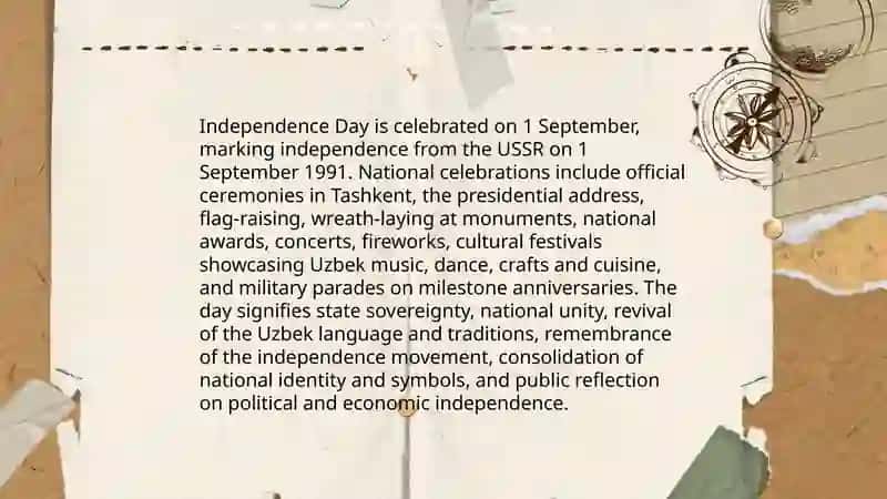 The Independence of the Republic of Uzbekistan 4