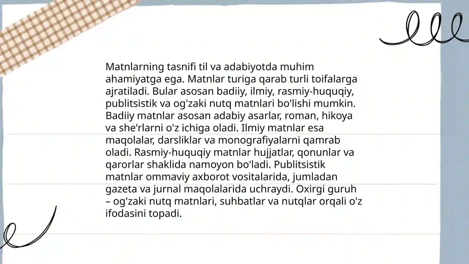 Matnning ta’rifi va tasnifi 4
