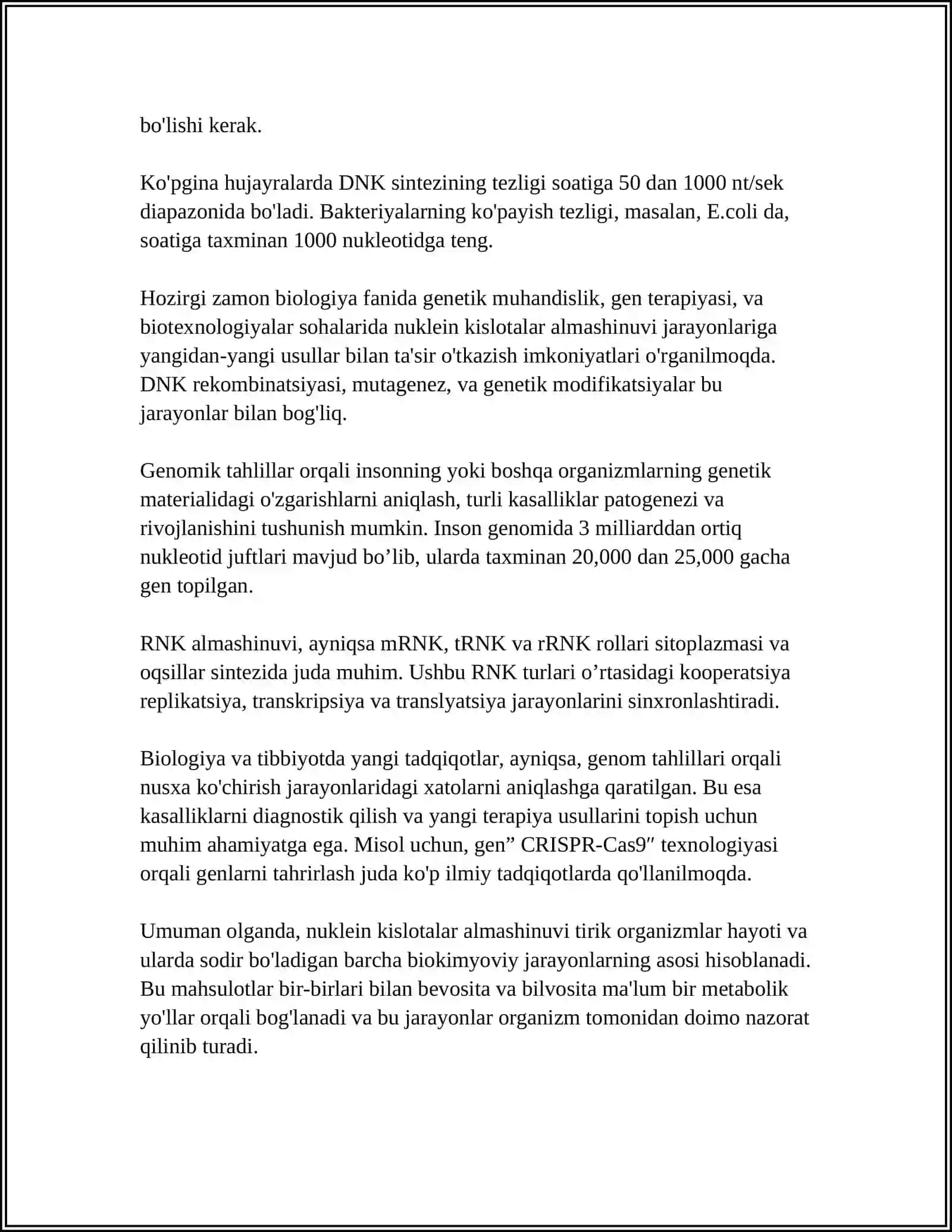 NUKLEIN KISLOTALAR ALMASHINUVI 4