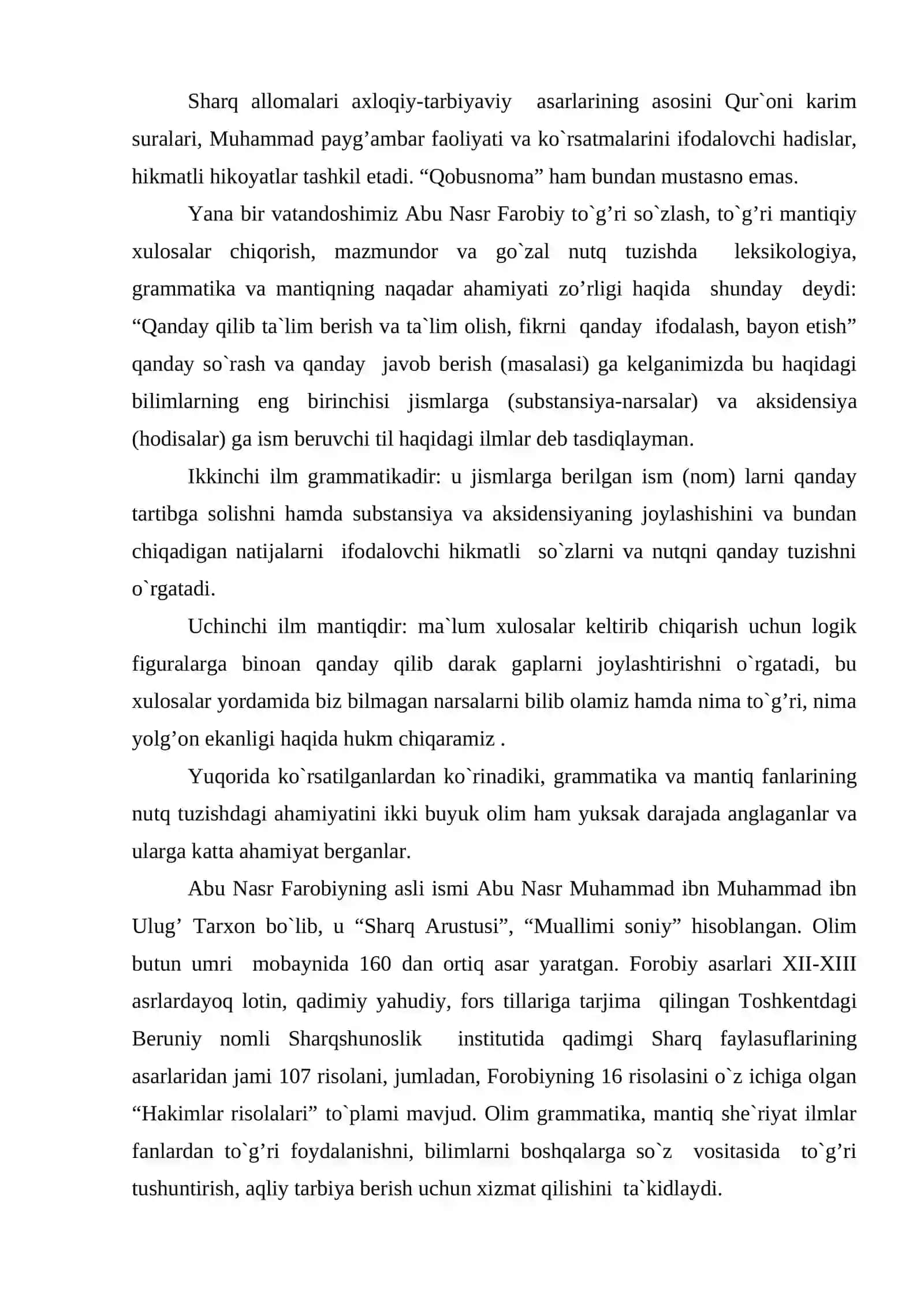Sharq mutafakkirlari nutq odobi haqida 4