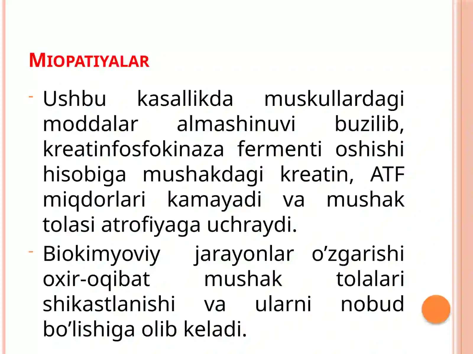 Miopatiyalar.Mushaklar denervatsiyasi 4