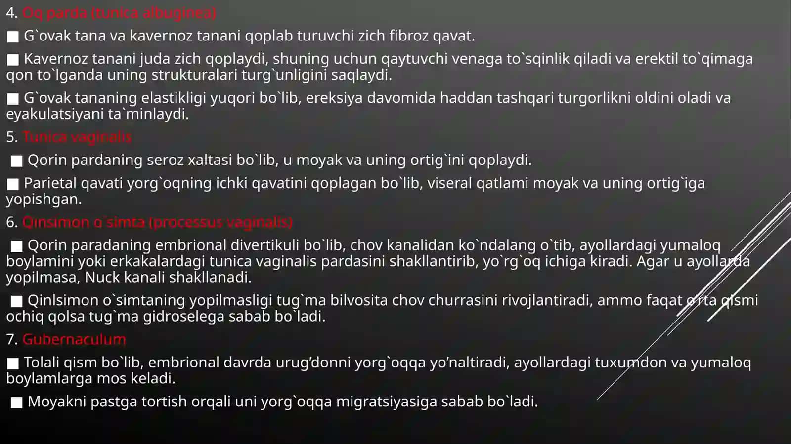 Tashqijinsiya’zolarvaungaaloqadortuzulmalar 4