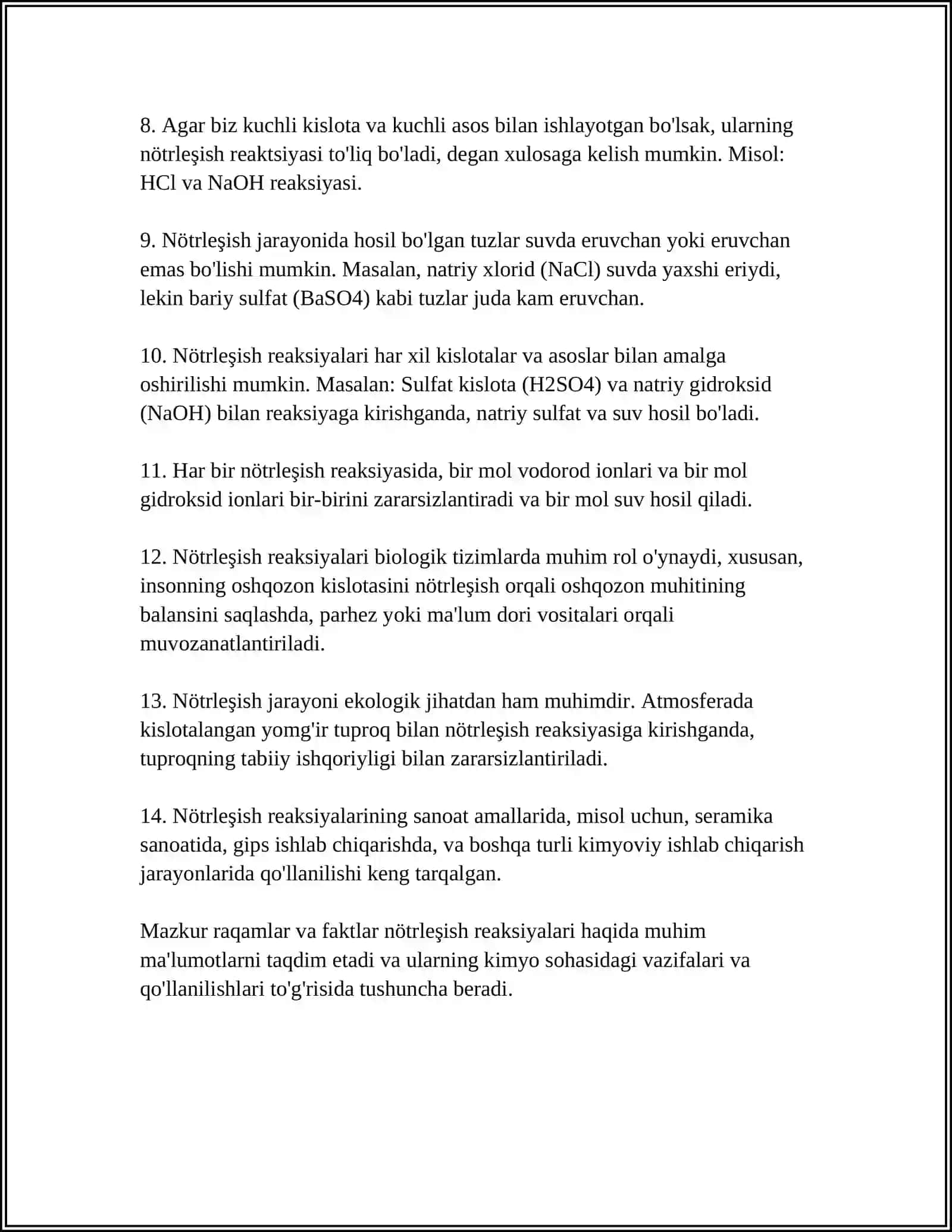 MUSTAQIL ISH Mavzu: TITRAMETRIK ANALIZ ASOSLAR 4
