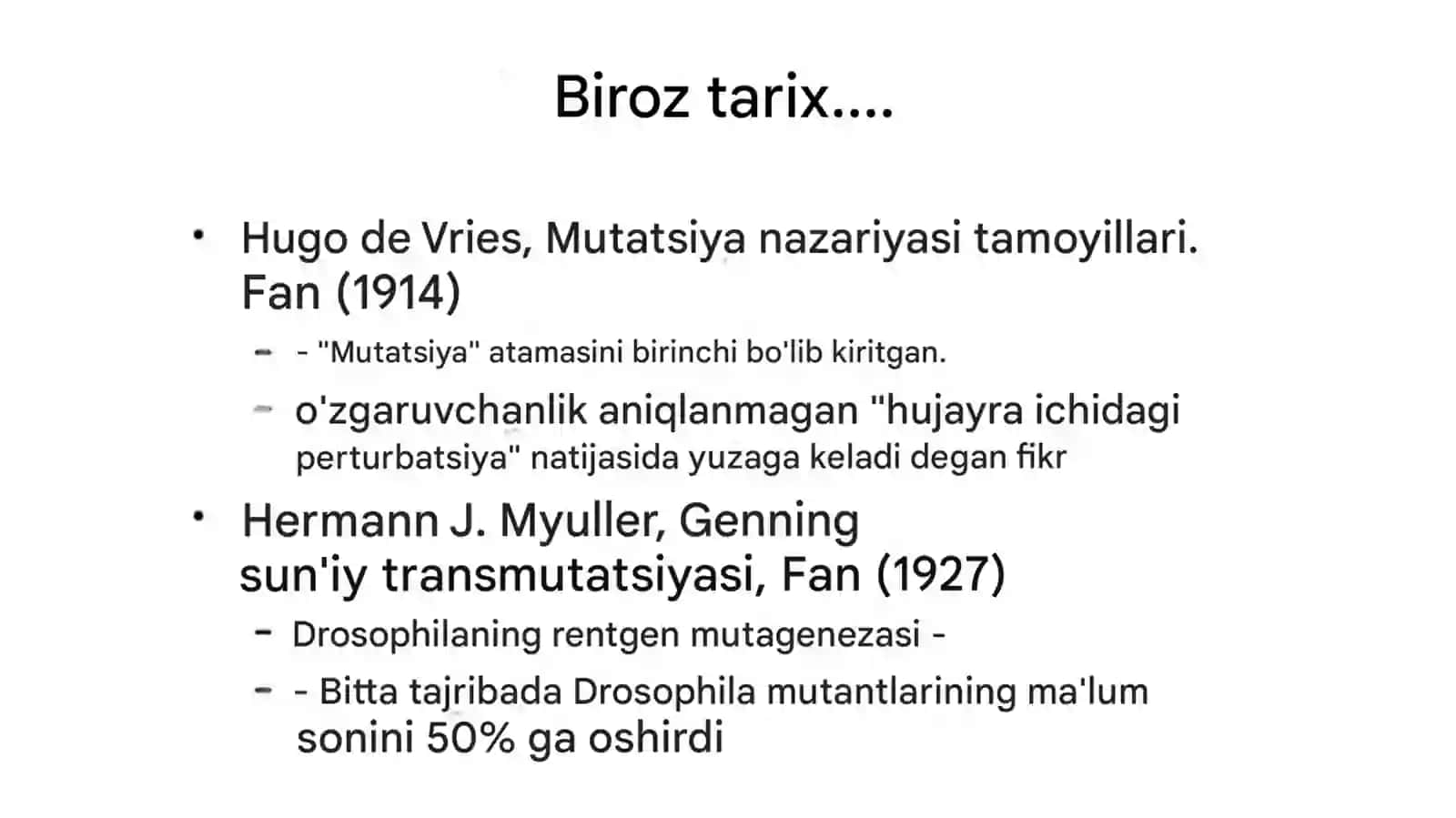 Mutatsiyalar vakantserogenez 4