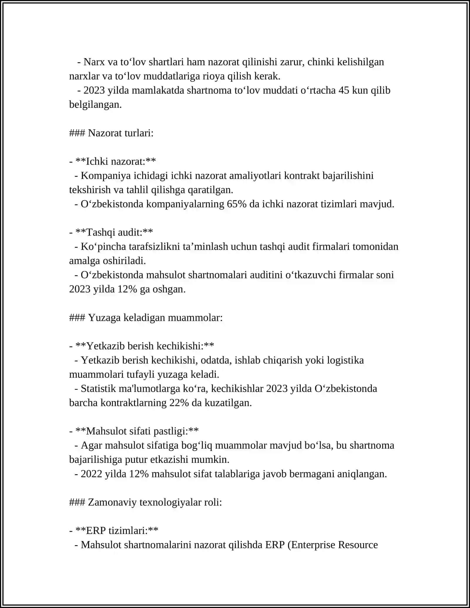 QANDOLAT MAHSULOTLARINING SIFAT NAZORATI 4