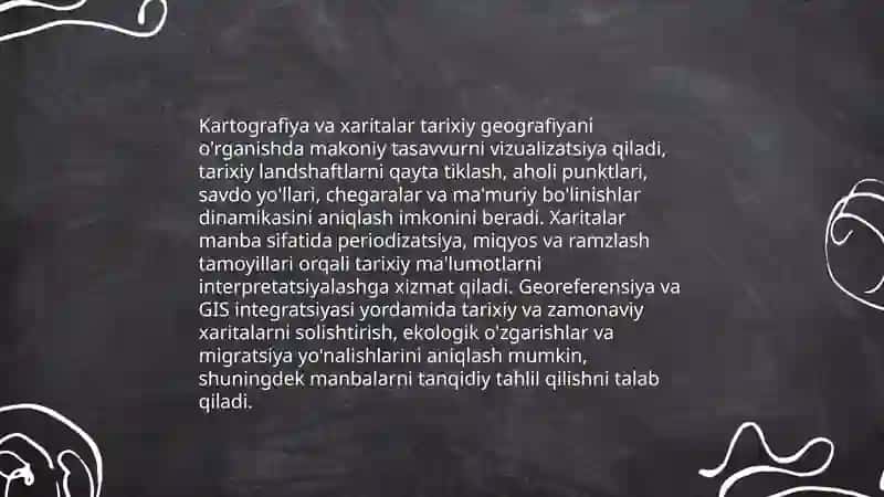 Tarixiy geografiyani o'rganish 4