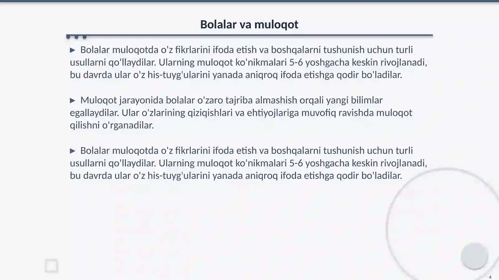Bolalarni tinglashga orgatish 4