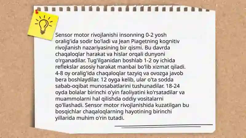 Motivning rivojlanish bosqichlari 4