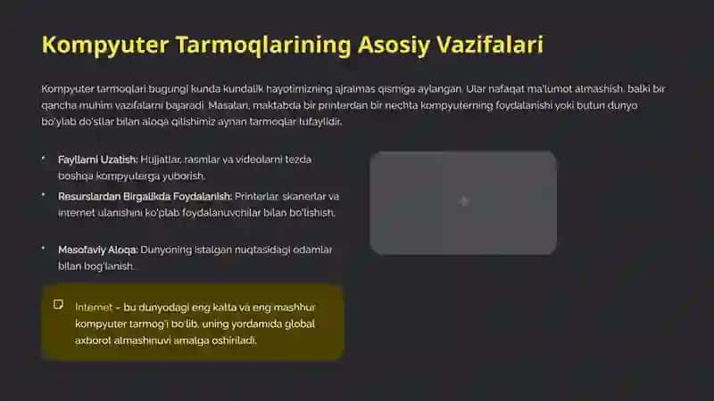 Kompyuter Tarmoqlari: Asosiy Tushunchalar 4