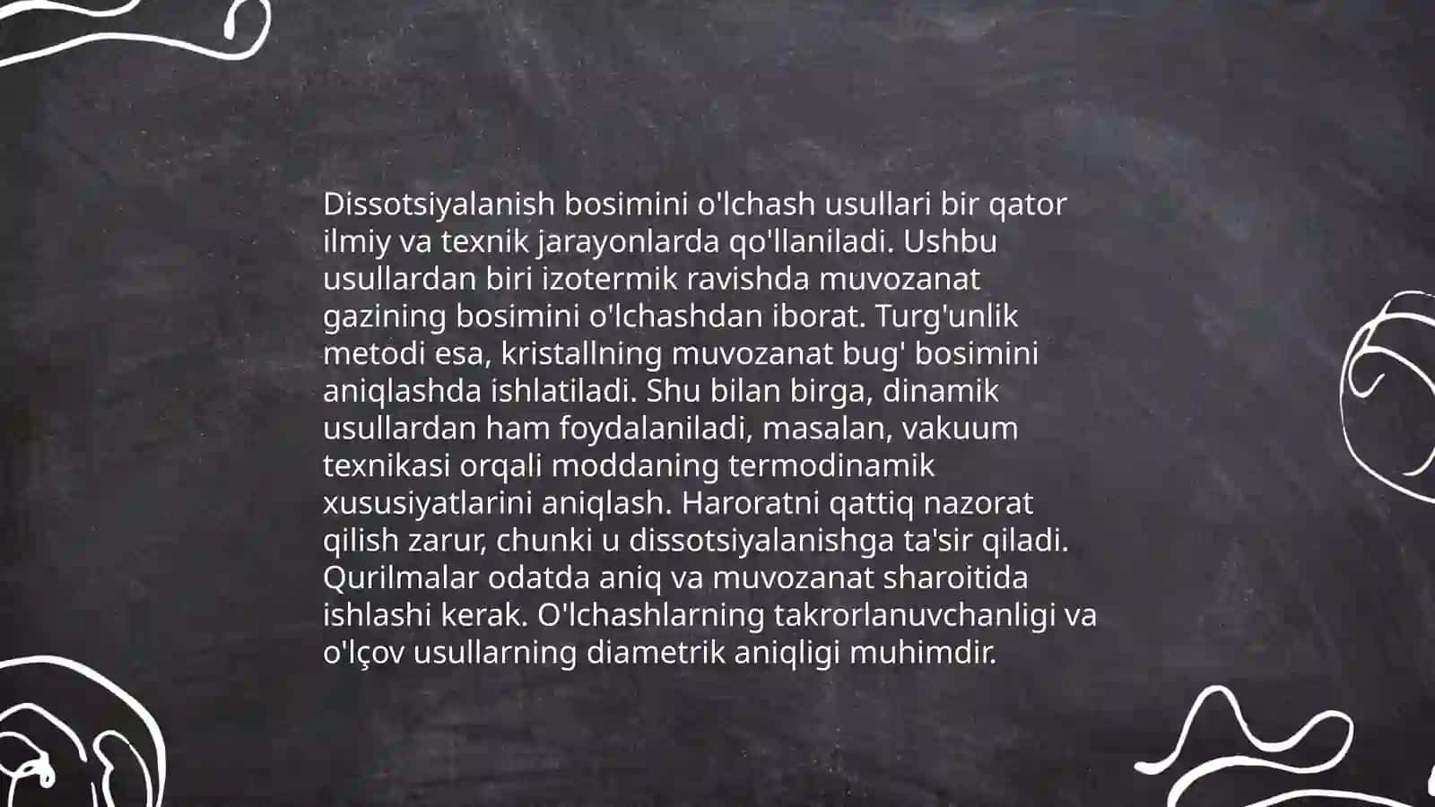 Dissotsiyalanish bosimi 4
