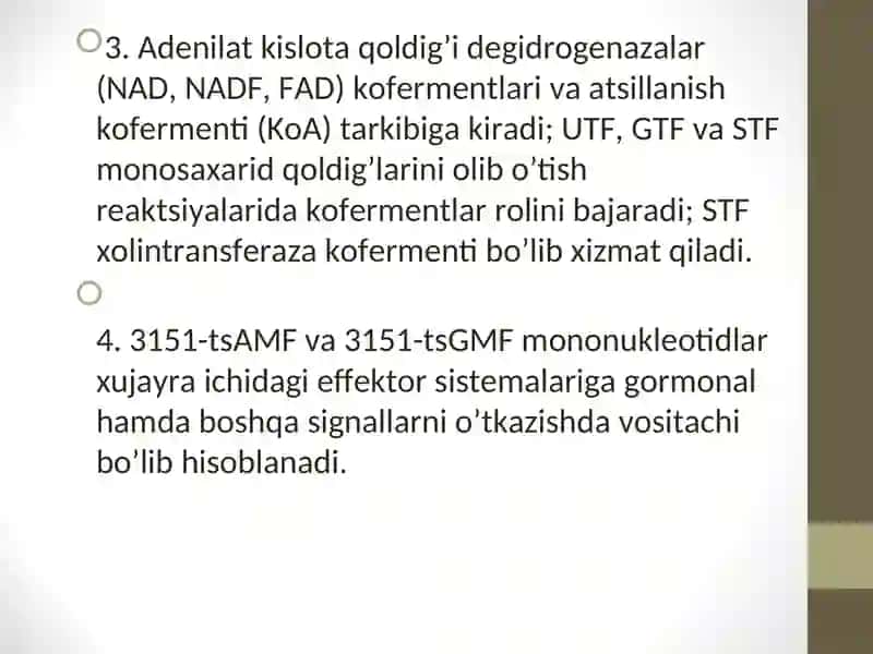 Nukleotidlar almashinuvi 4