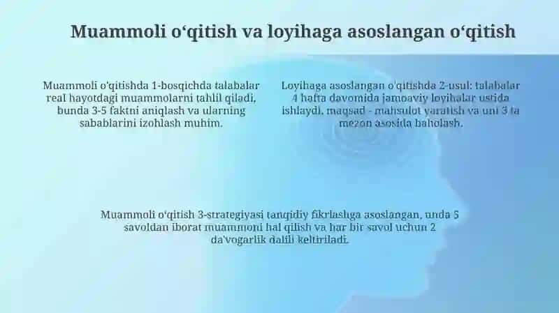 Ijodiy pedagogikada oʻqitishning asosiy shakllari 4