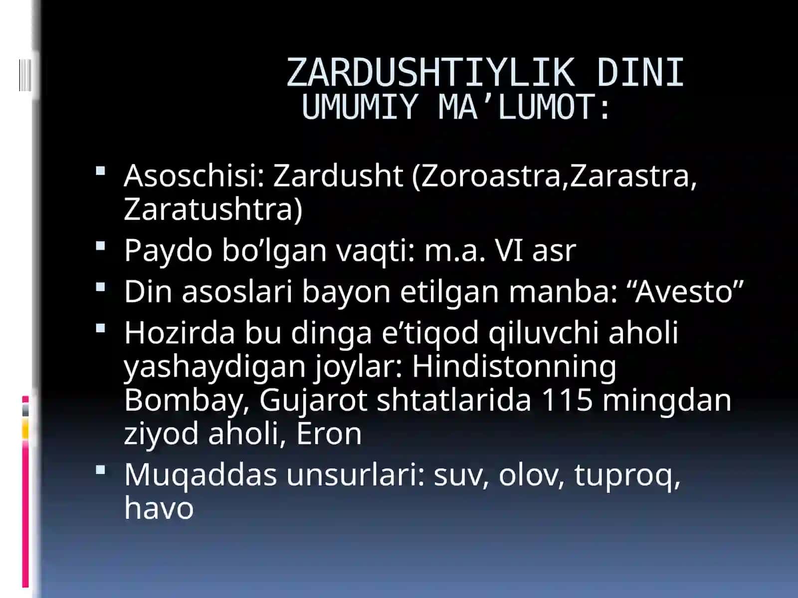 AVESTO – Zardushtiylikning Muqaddas kitobi sifatida 4
