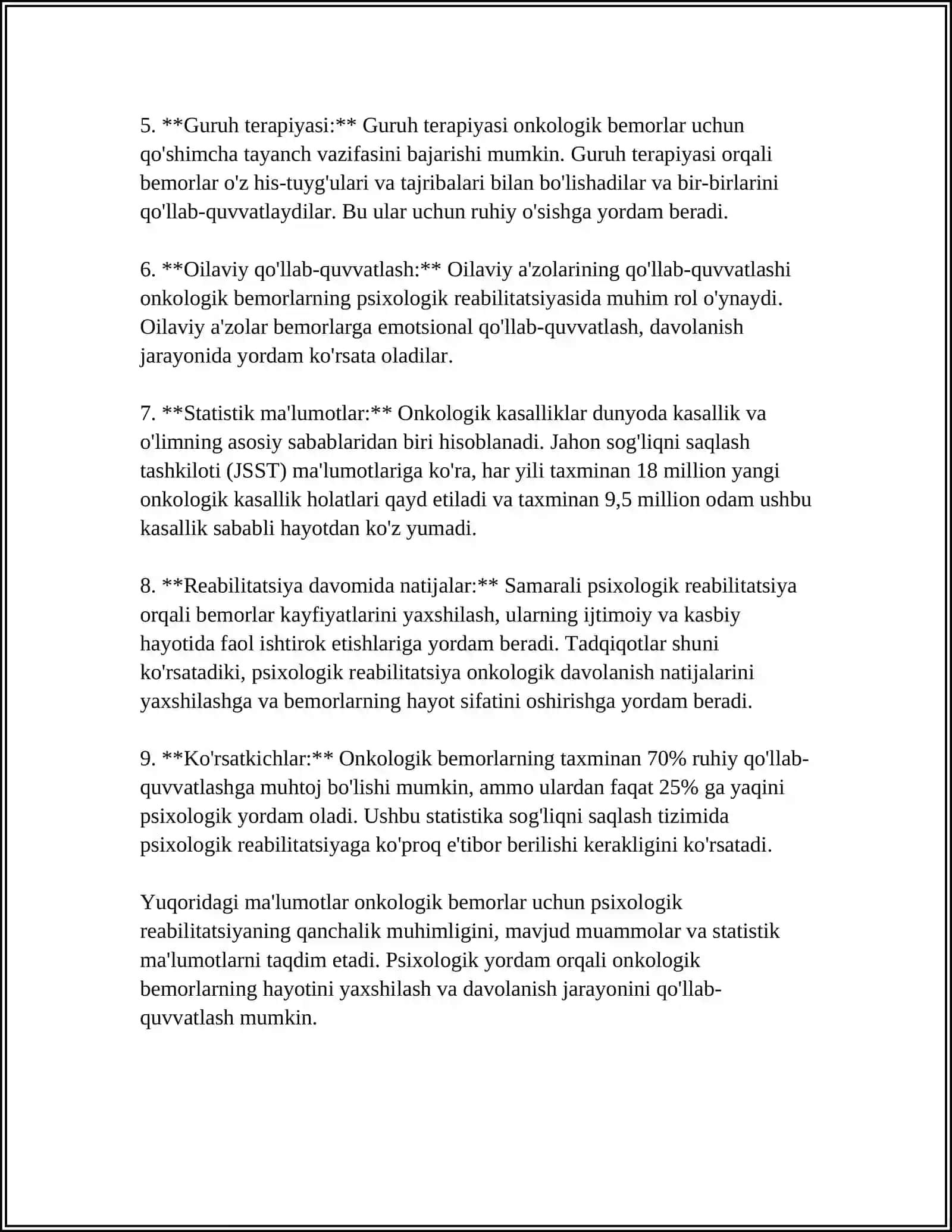 Onkologik bemorlarni reabilitatsiya 4