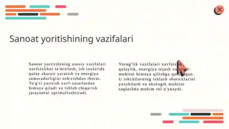 Sanoat korxonalarini yoritish 4