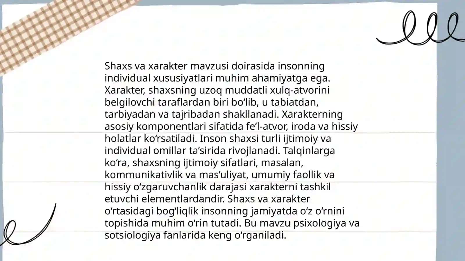 Xarakter haqida tushuncha 4