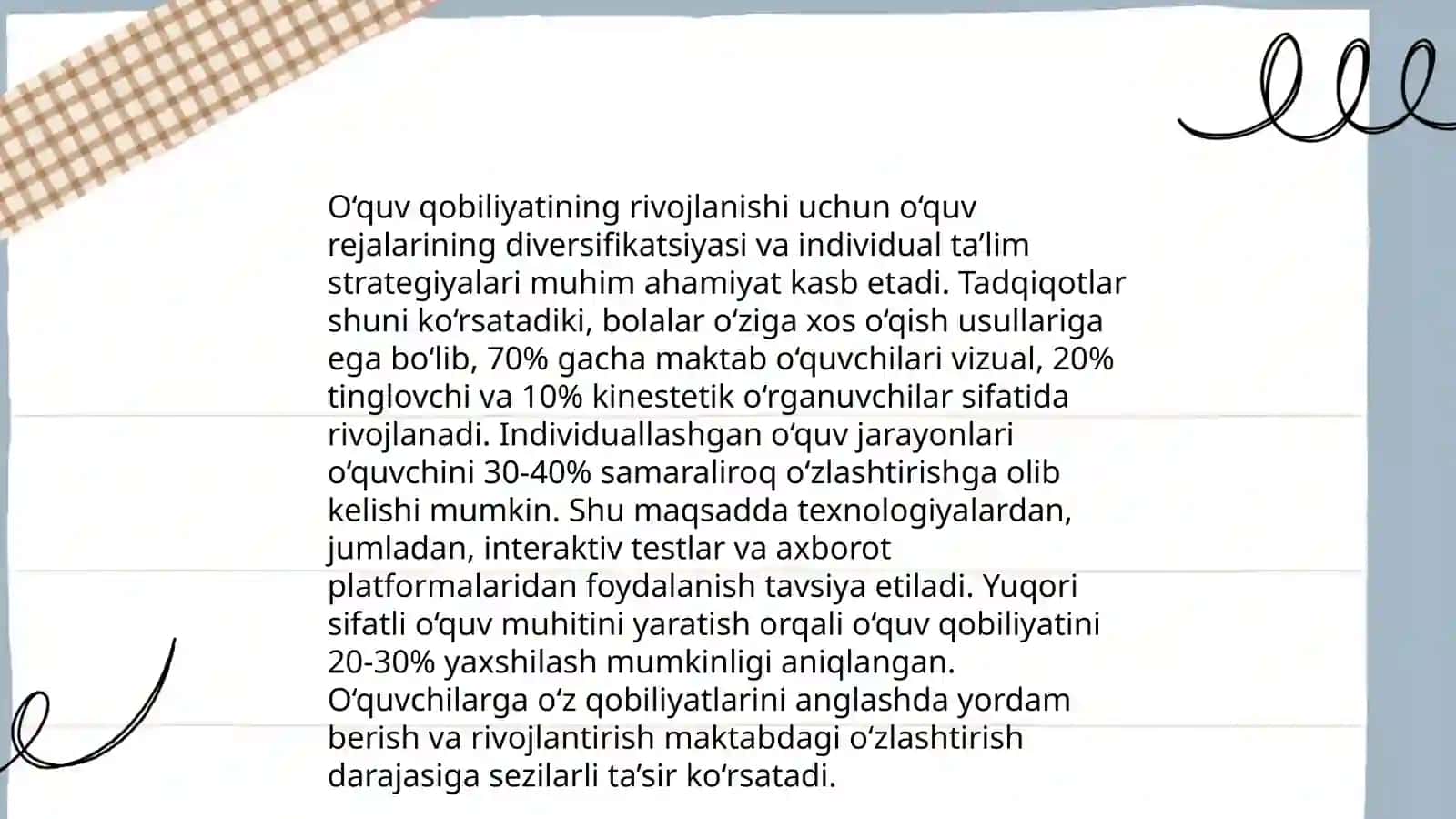 Qobiliyat va uning rivojlanishi 4
