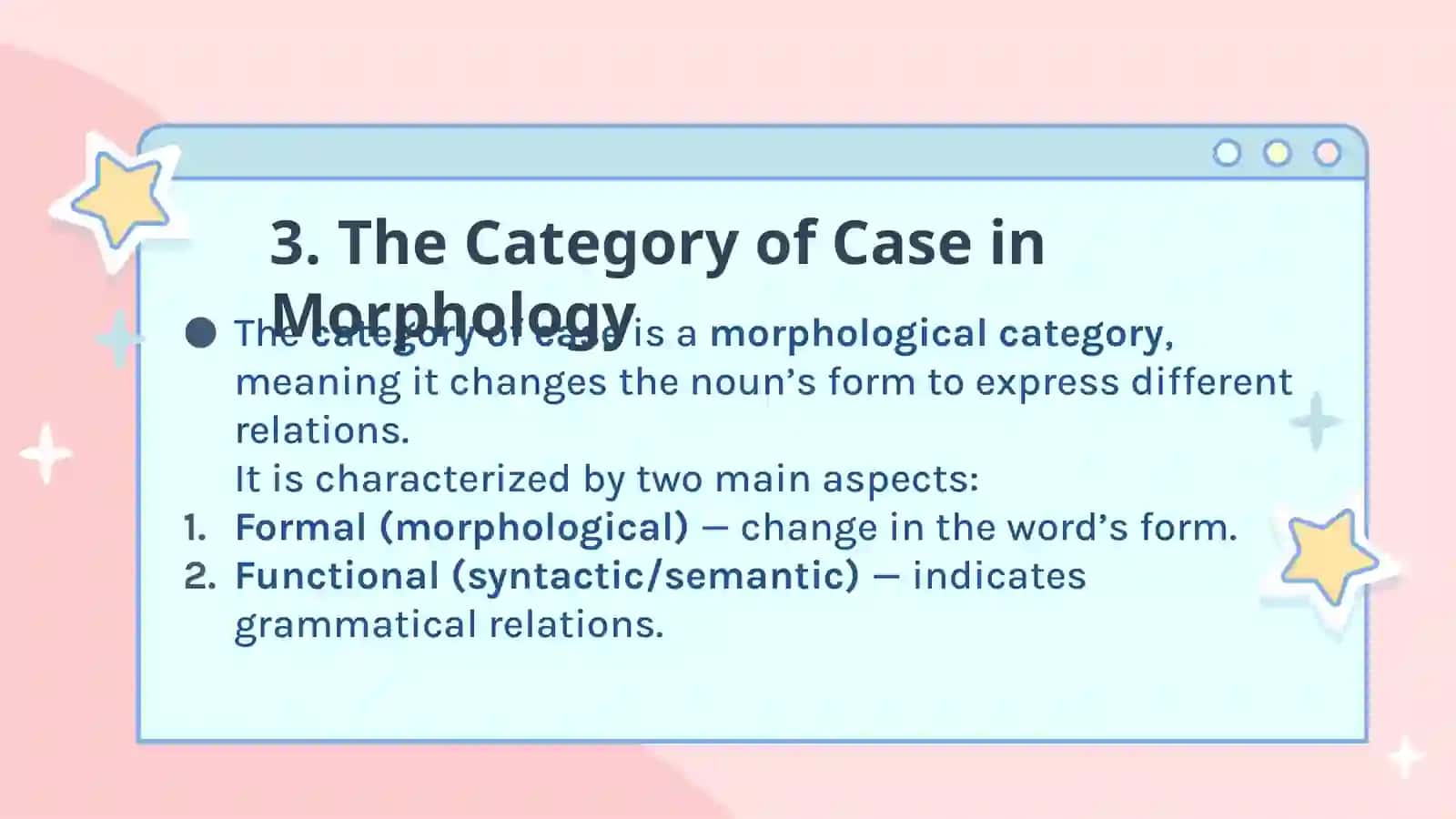 Typological category of case of nouns 4