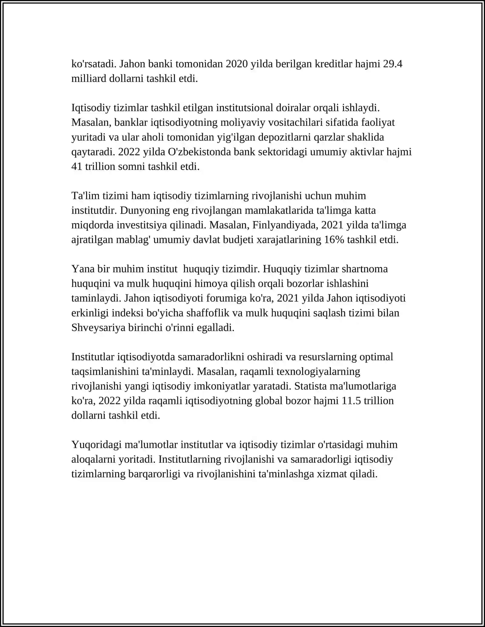 INSTITUTSIONAL IQTISODIYOT FANIGA KIRISH 4