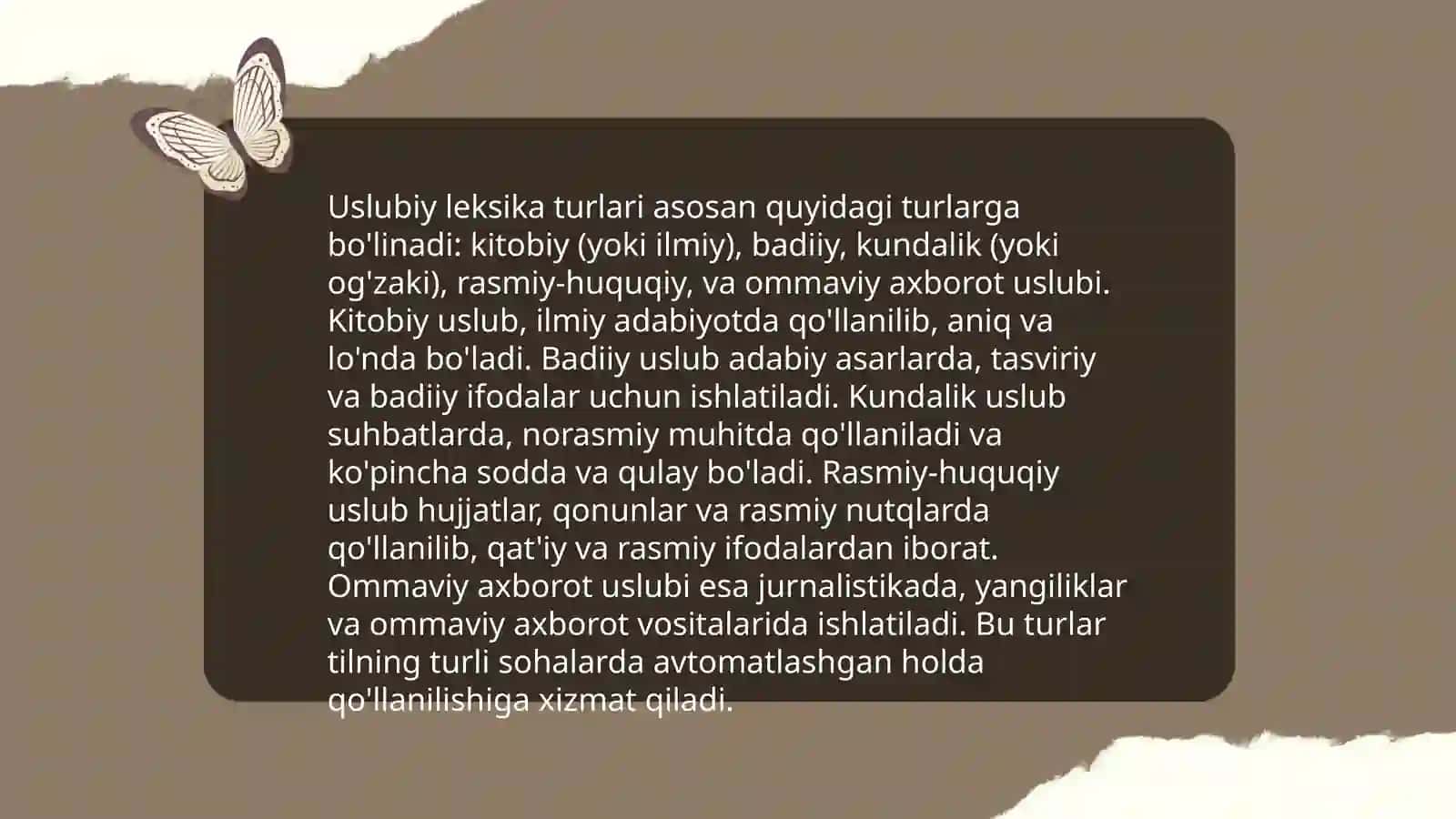 Uslubiy xoslangan leksika 4