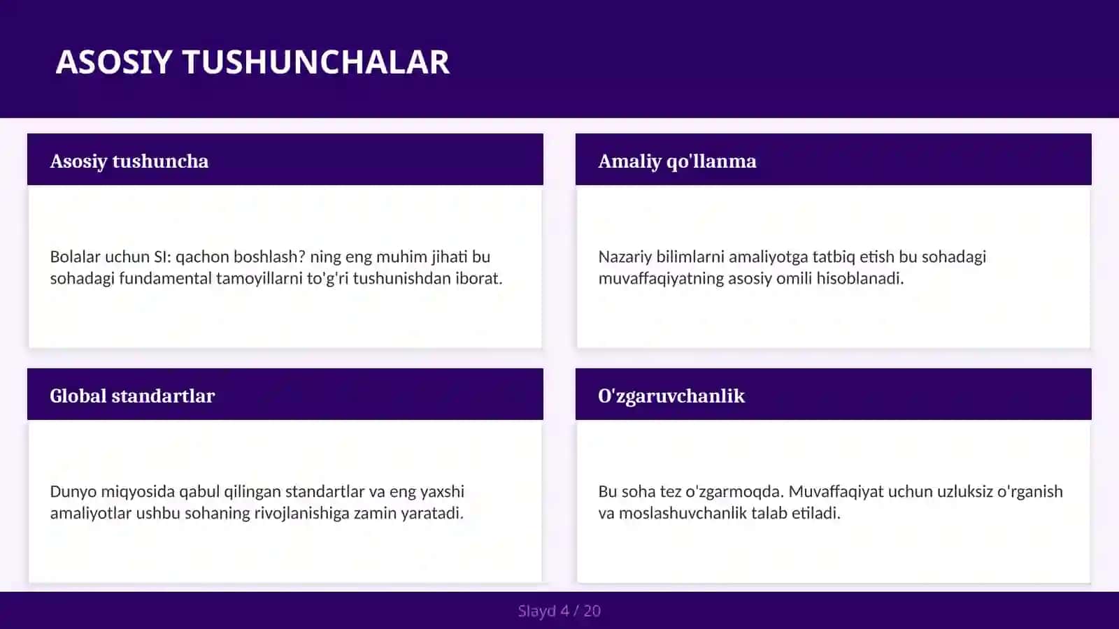 BOLALAR UCHUN SI: QACHON BOSHLASH? 4