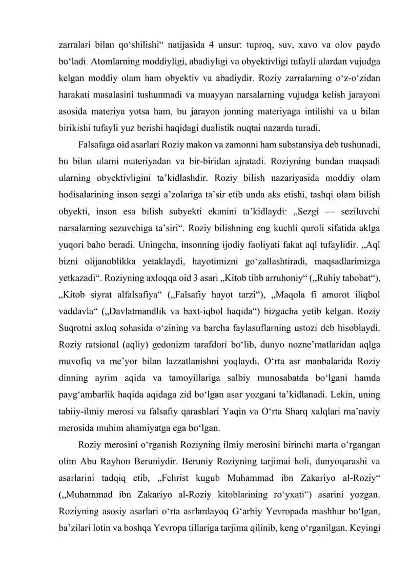 ABU BAKR MUHAMMAD IBN ZAKARIYO AL-ROZIY 4