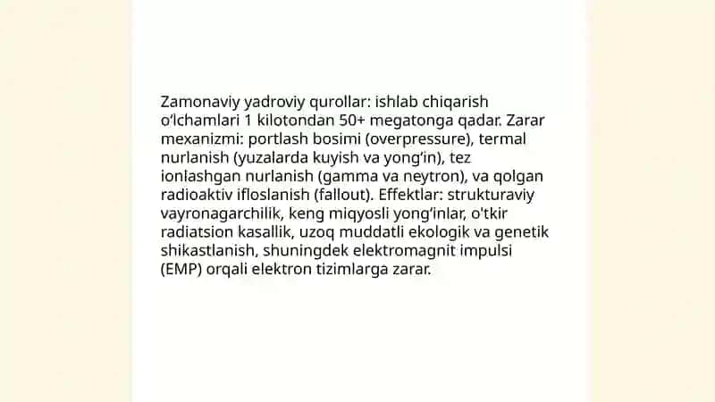 Ommaviy qirgʻin qurollarining turlari 4