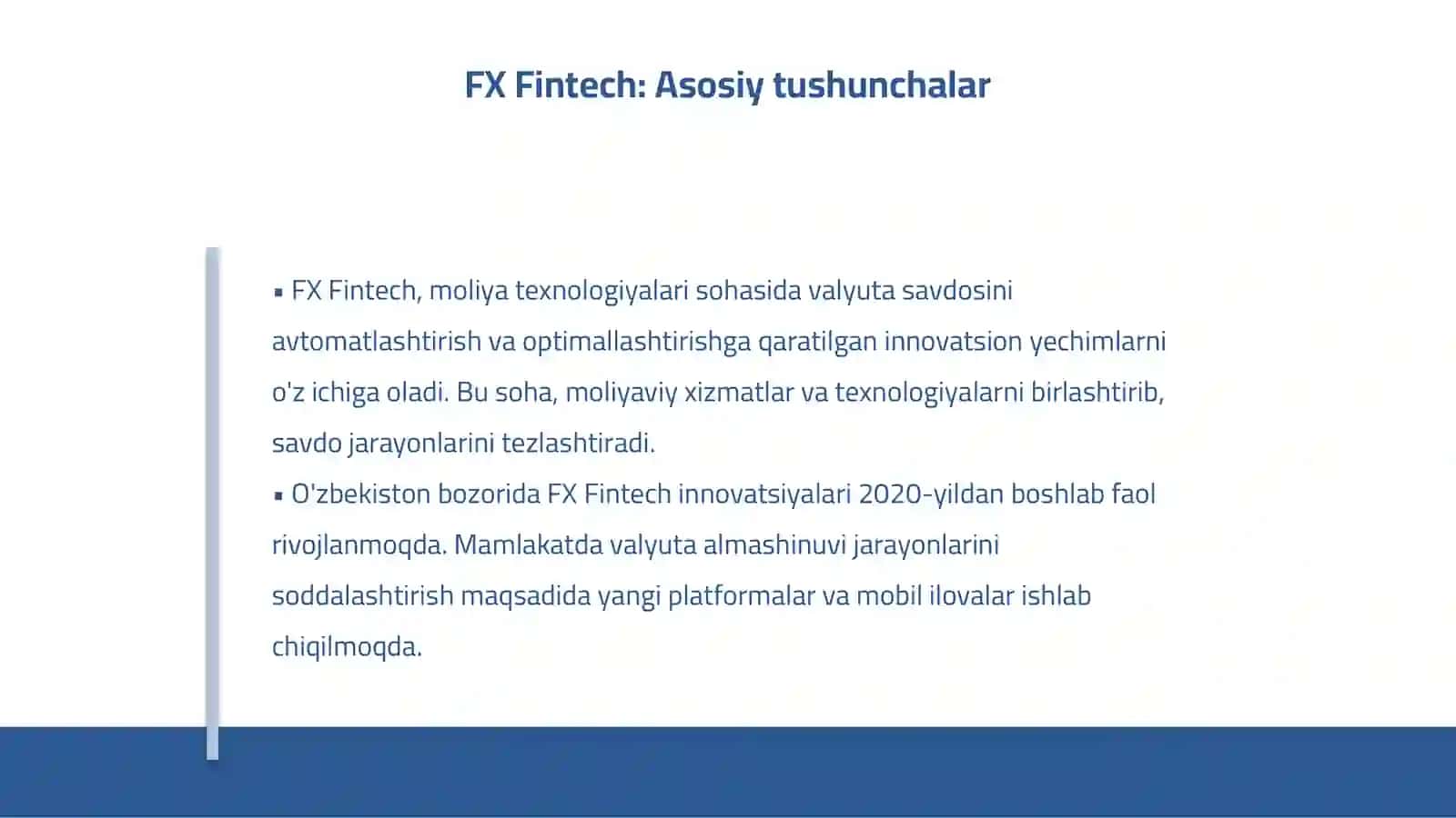 Elektron valyuta birjalari (FX Fintech) 4
