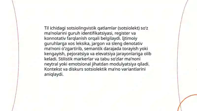 Soʻz semantikasidagi ijtimoiy komponentlar 4