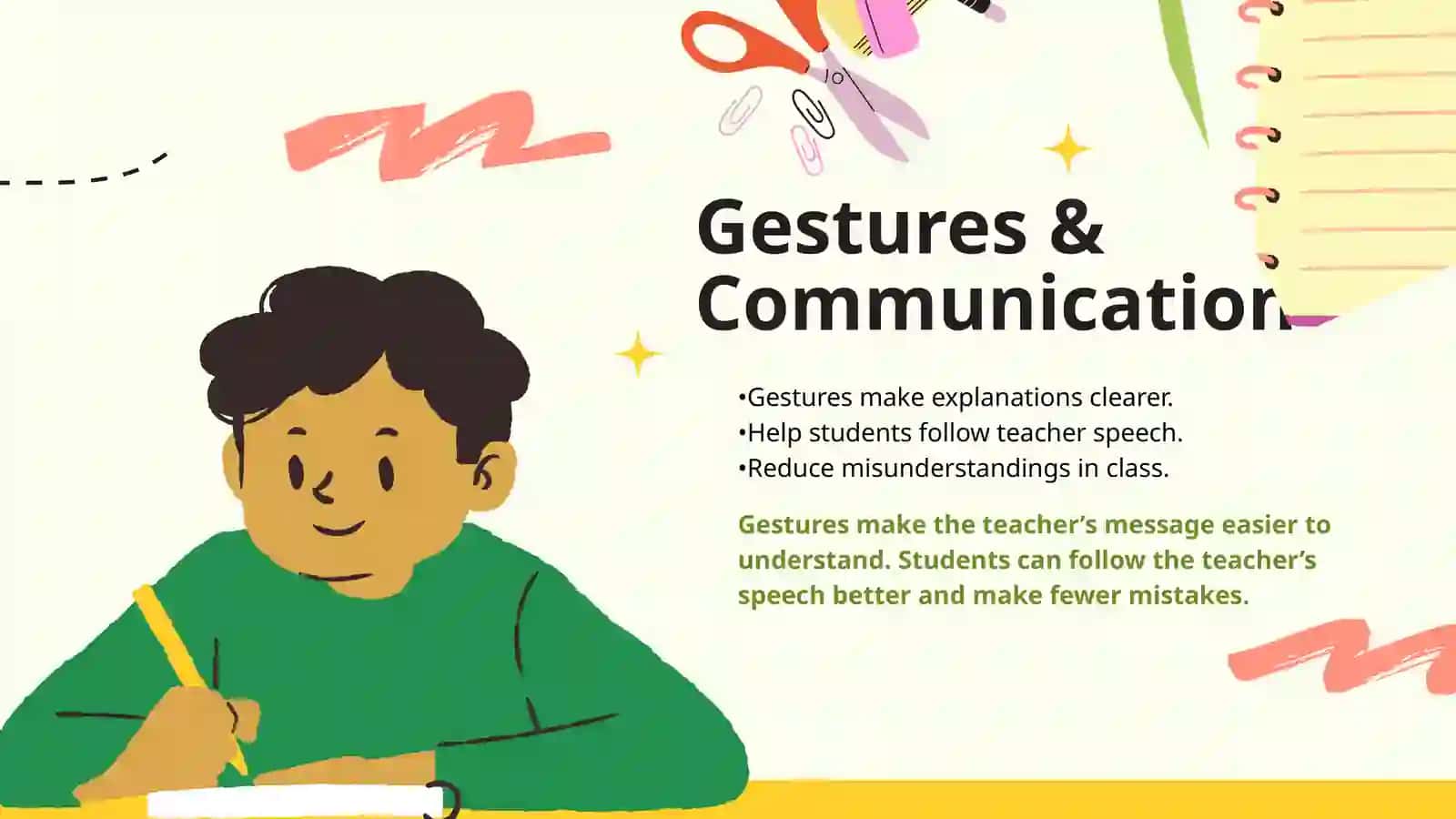 The role of teacher’s gesture in the classroom 4