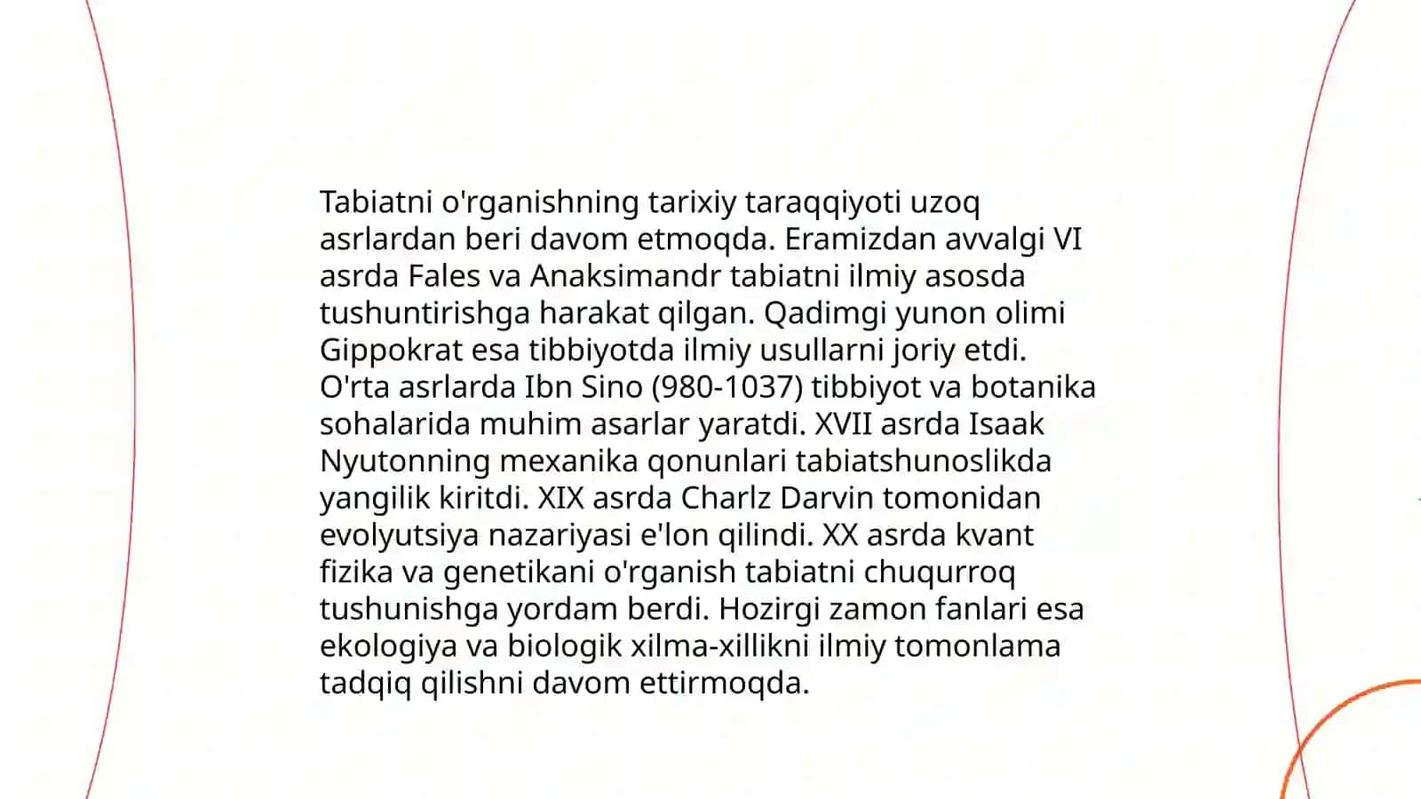 Tabiat nima uchun oʻrganiladi 4