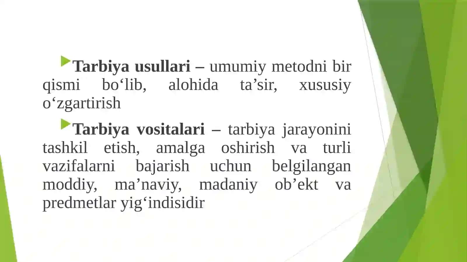Tarbiya metodlari va shakllari 4