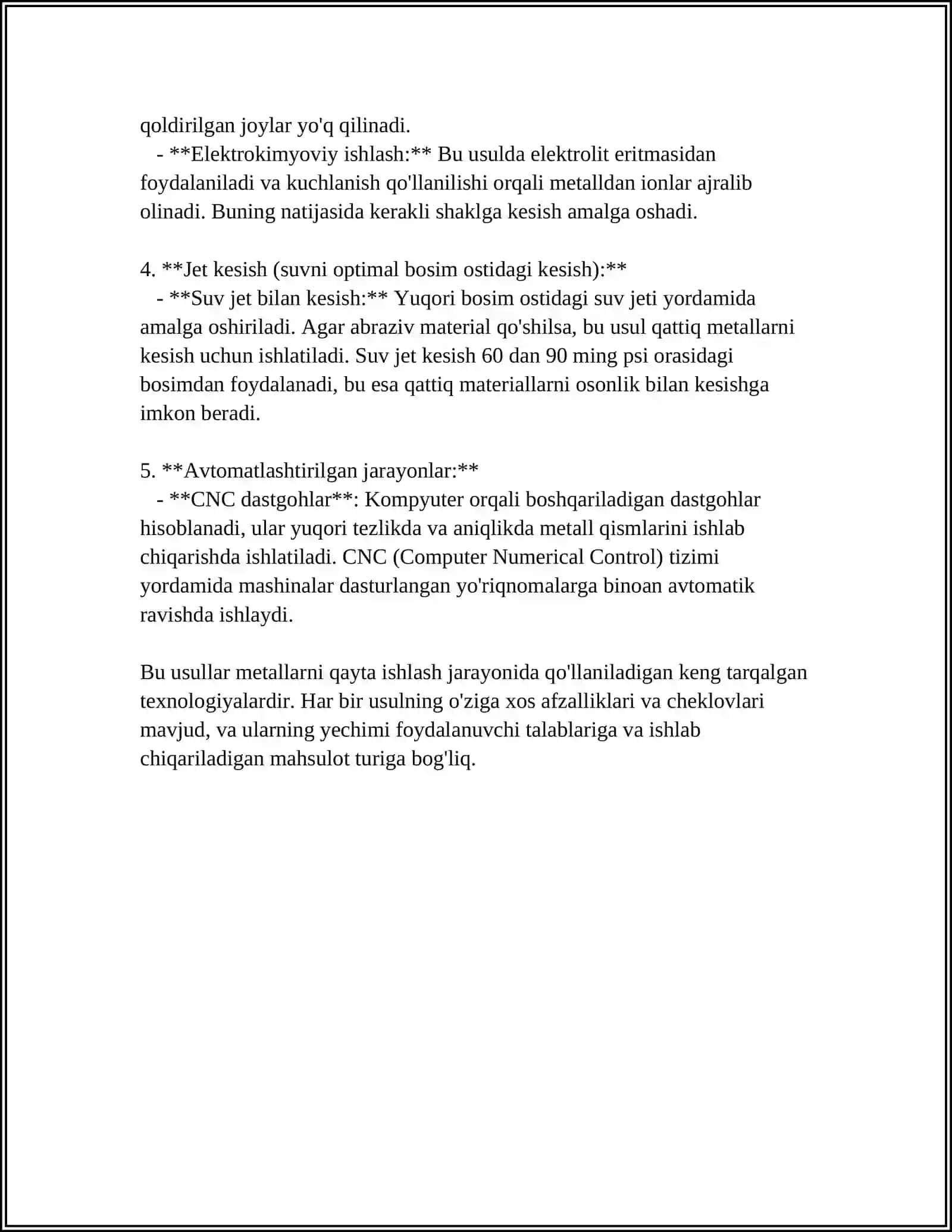 METALLARNI KESIB ISHLASH 4