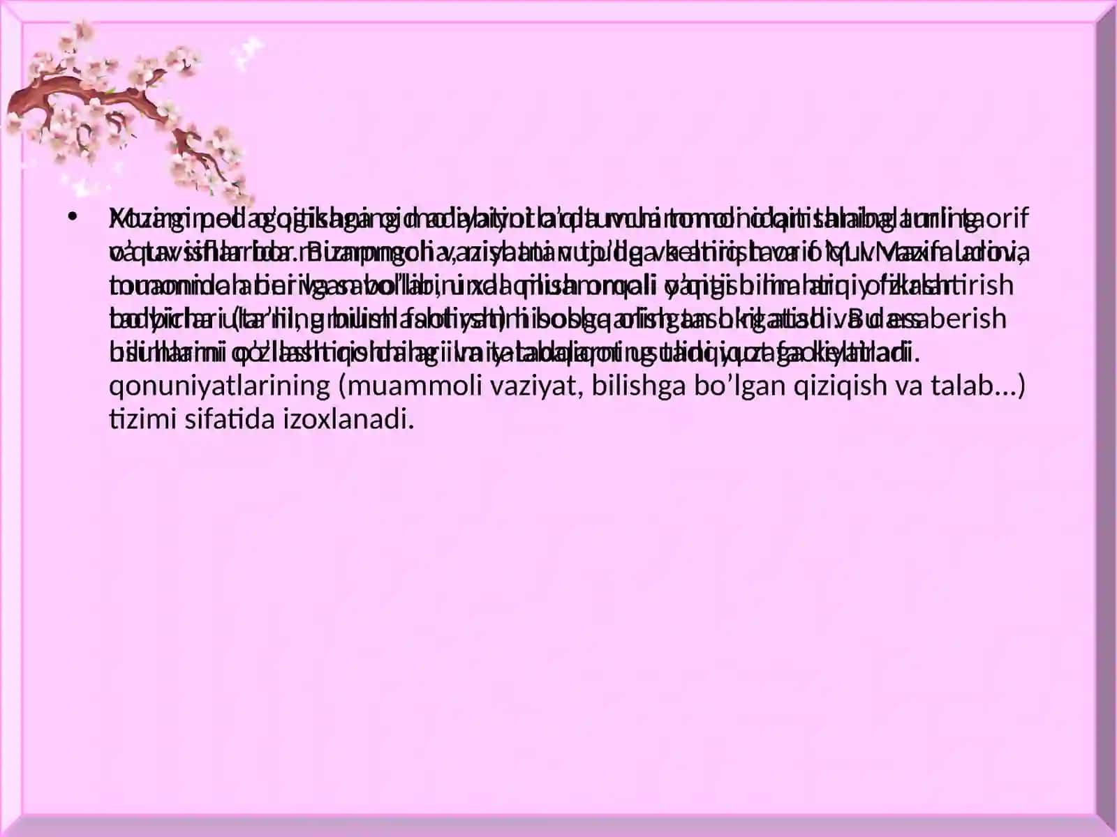 Pedagogikani o’qitishda muammoli usullardan foydalanish 4
