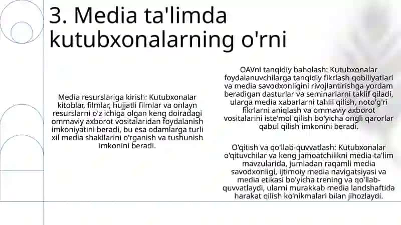 Kutubxoaning Media Talim Mediasavodxonligidagi Muhim Ahamyati 4