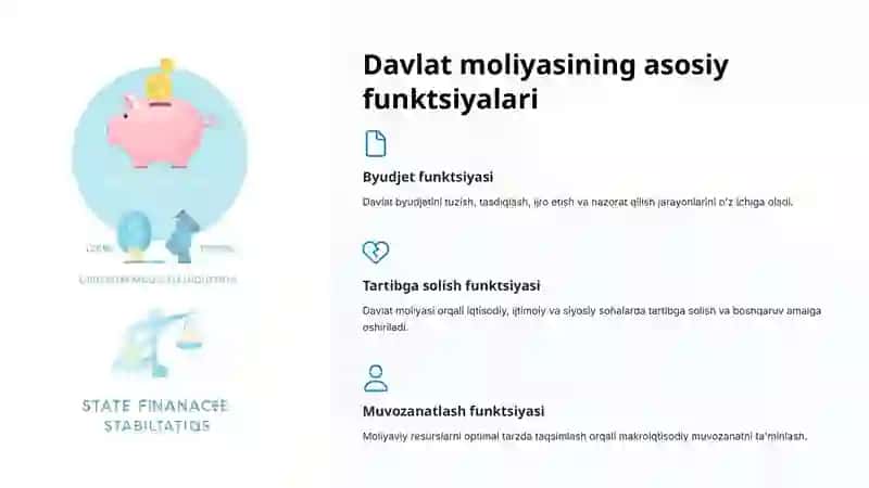Davlat moliyasi va uning amaldagi funksiyalari 4