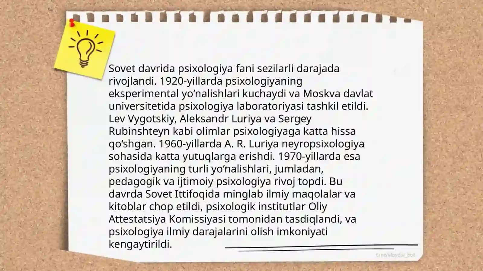 Oʻzbekiston psixologiya fanining rivojlanish tarixi 4