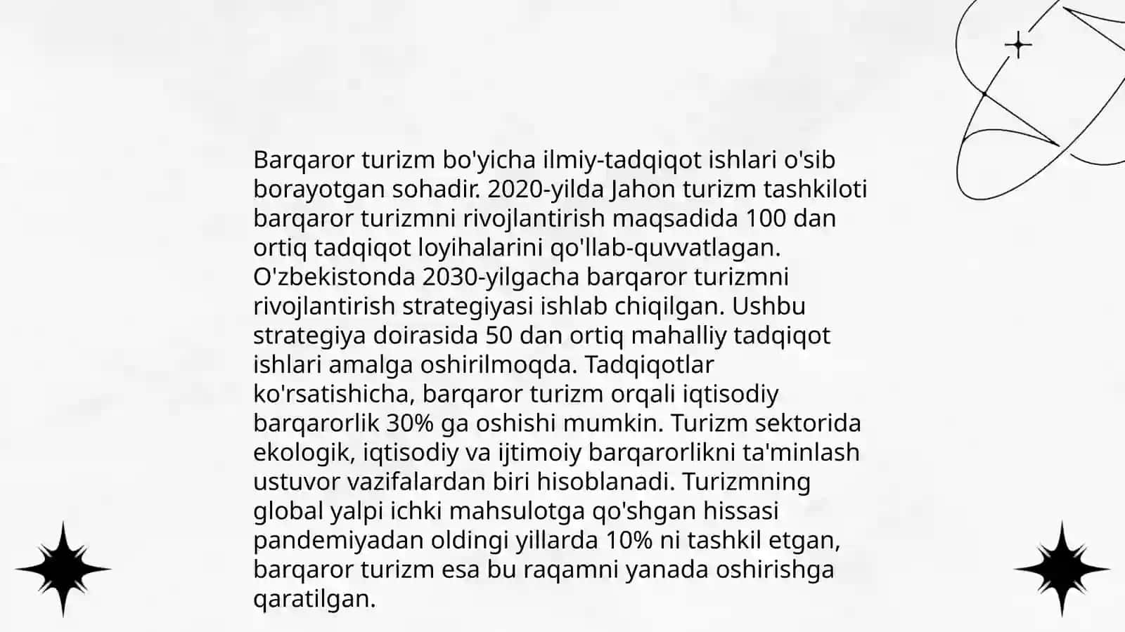 Barqaror turizmda ta'limning ahamiyati 4