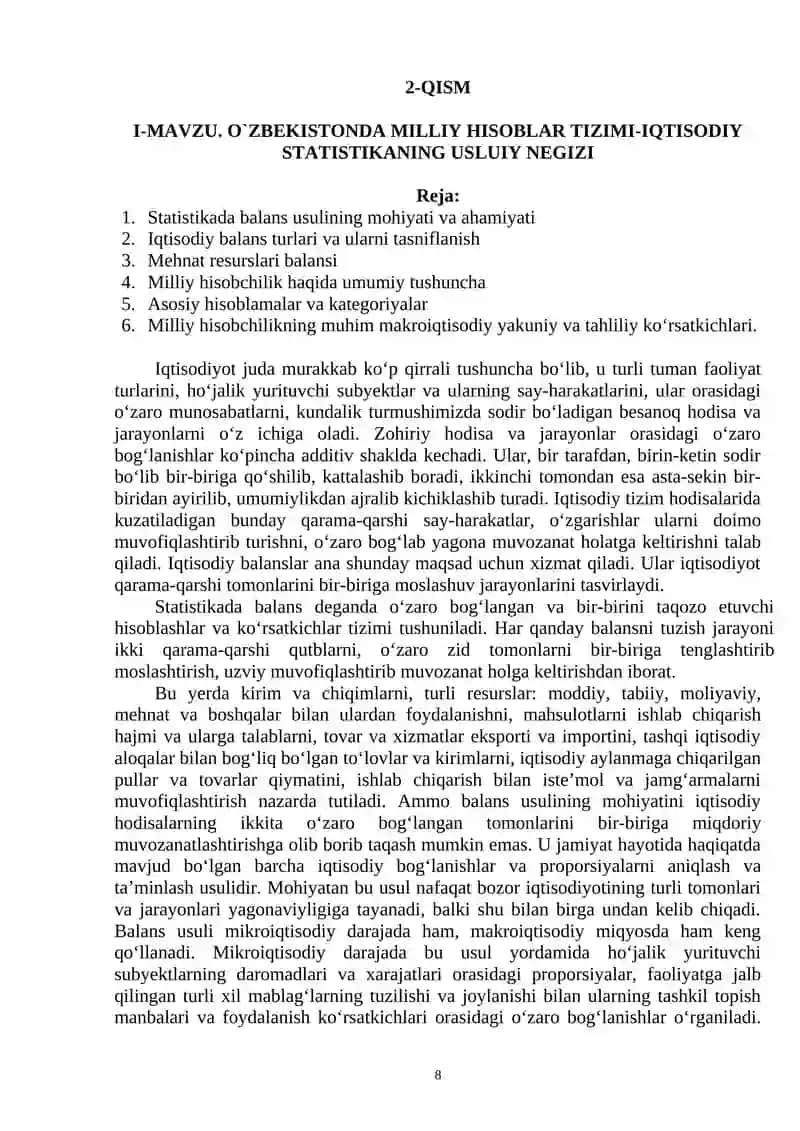 Statistika Ma`ruzalar Matni 4