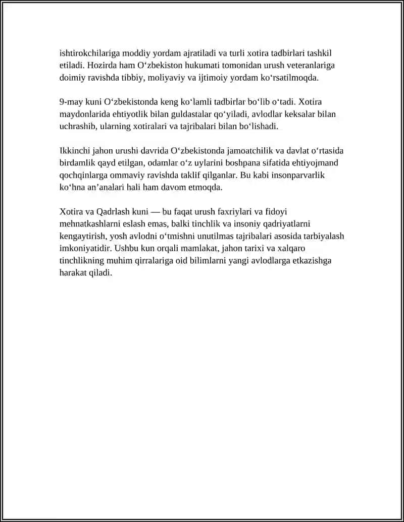 9-May Xotira va Qadrlash Kuni 4