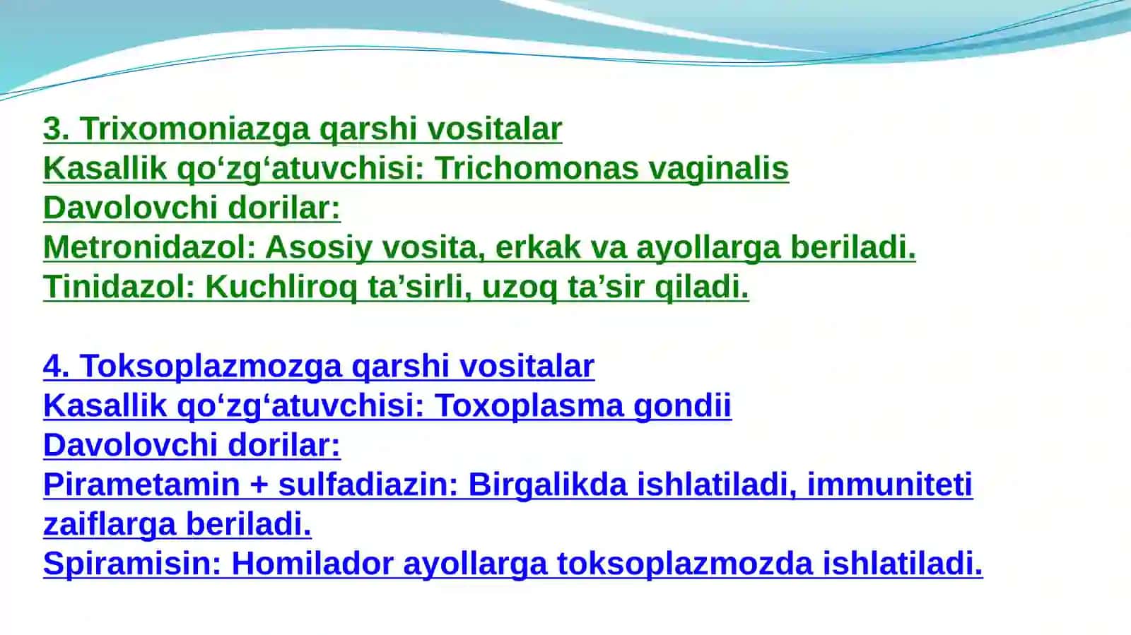 Amebiazga qarshi vositalar 4