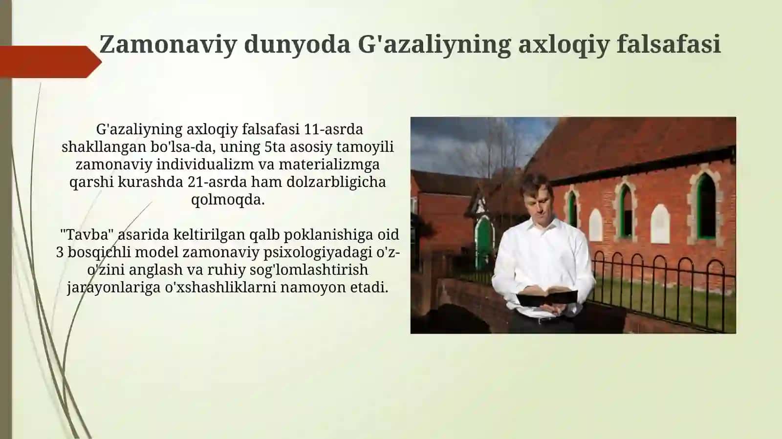 Dinshunoslik fanidan mustaqil ish 4