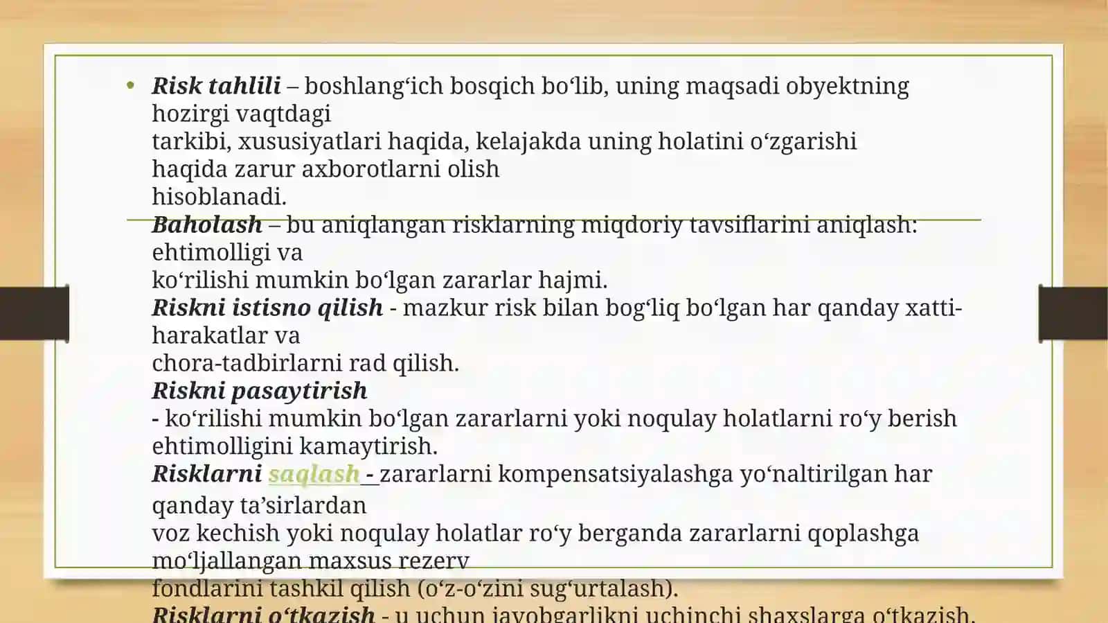 “SUG’URTA ISHI” FANI BO’YICHA TAYYORLANGAN TAQDIMOT 4