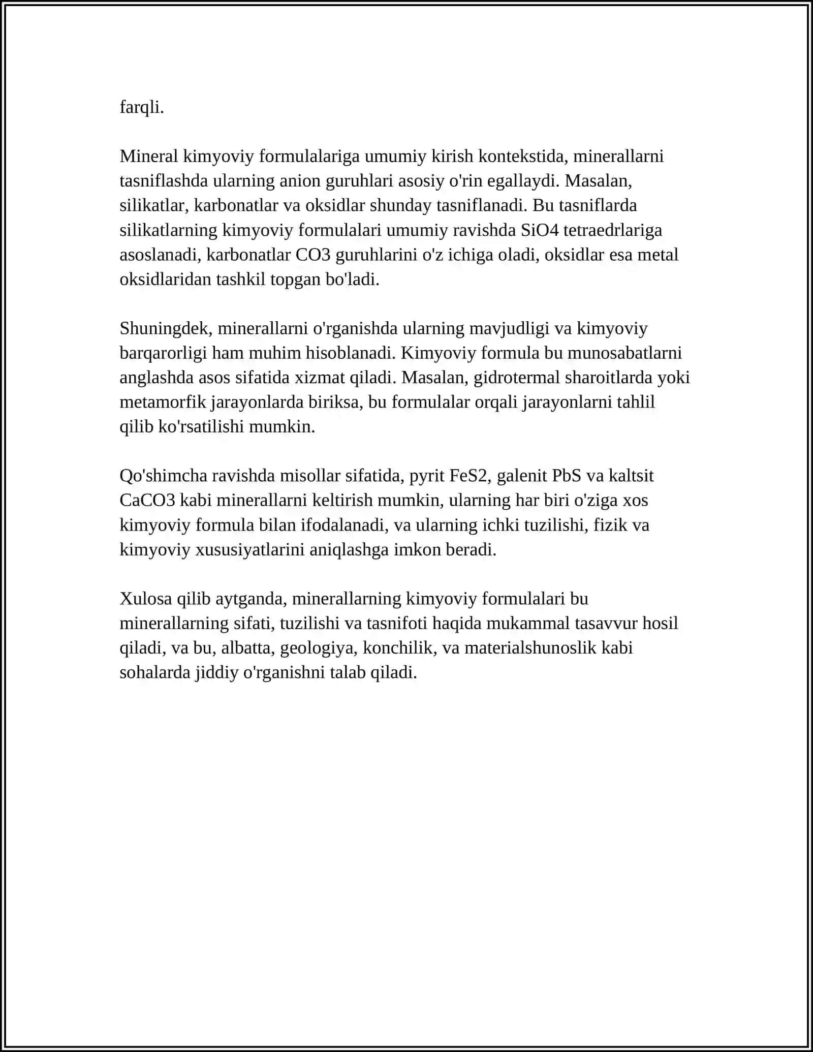 MINERALLARNING KIMYOVIY FORMULASI 4