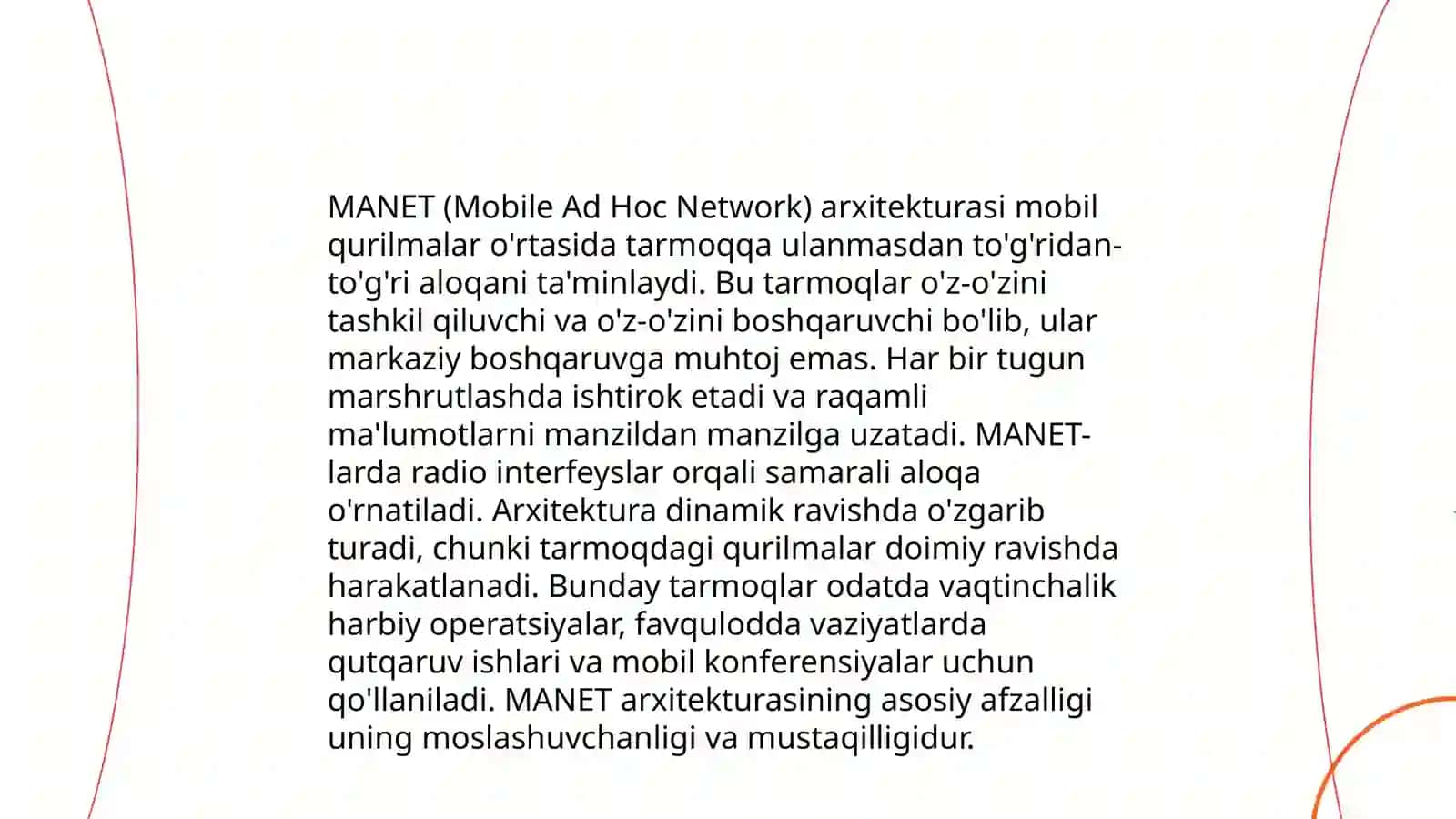 MANET tarmoqlari 4