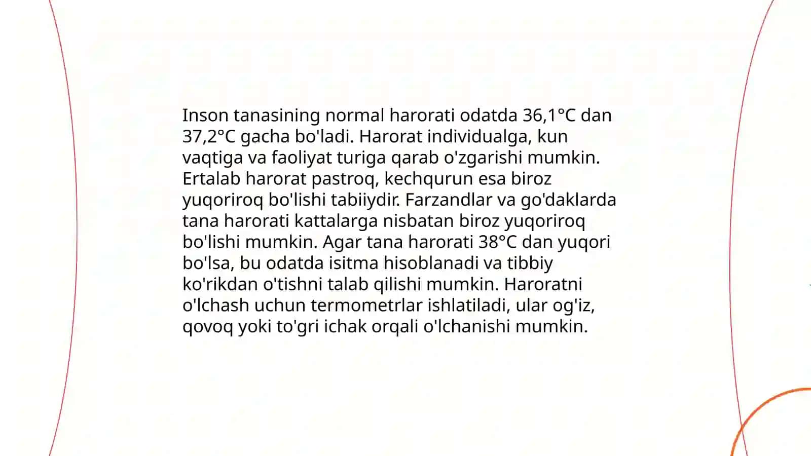 Tana haroratni boshqarilishi 4