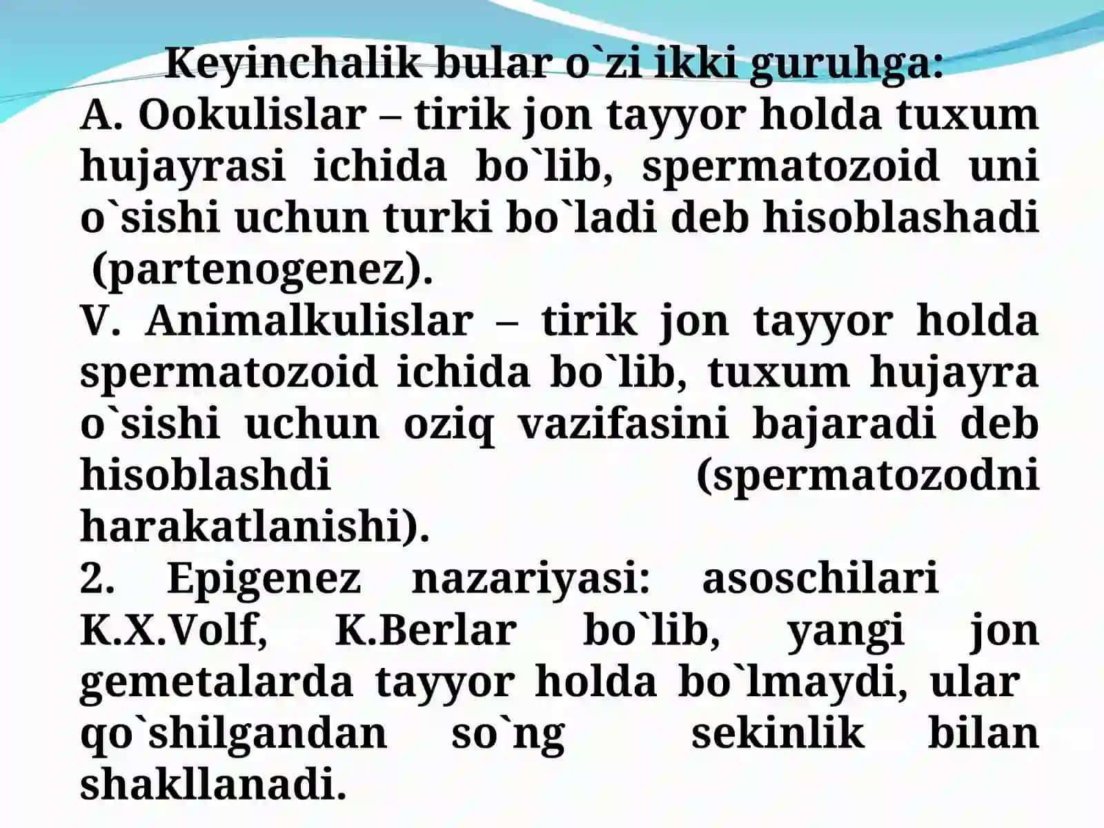 Gametogenez, gametalar tuzilishi 4