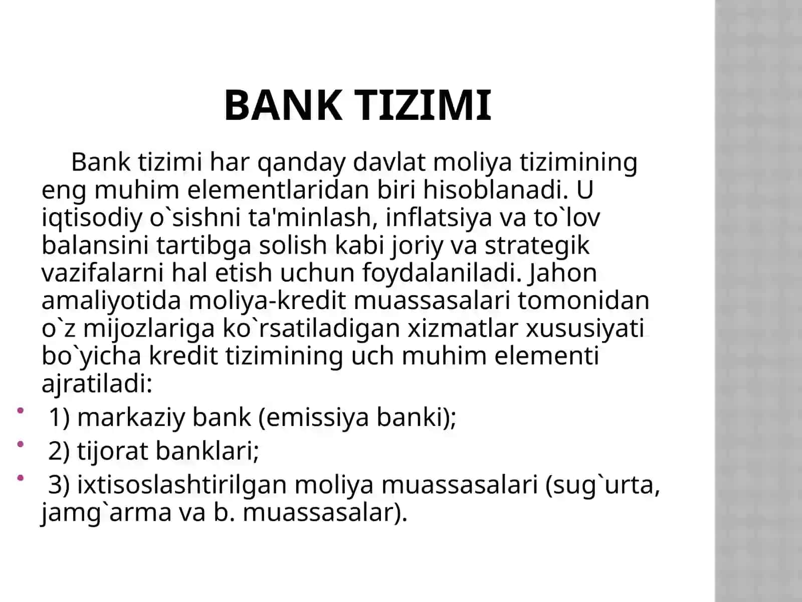 Banklarning moliya bozorlaridagi faoliyati 4