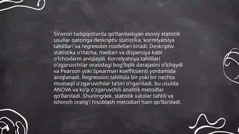 Sinxron tadqiqot metodlari 4